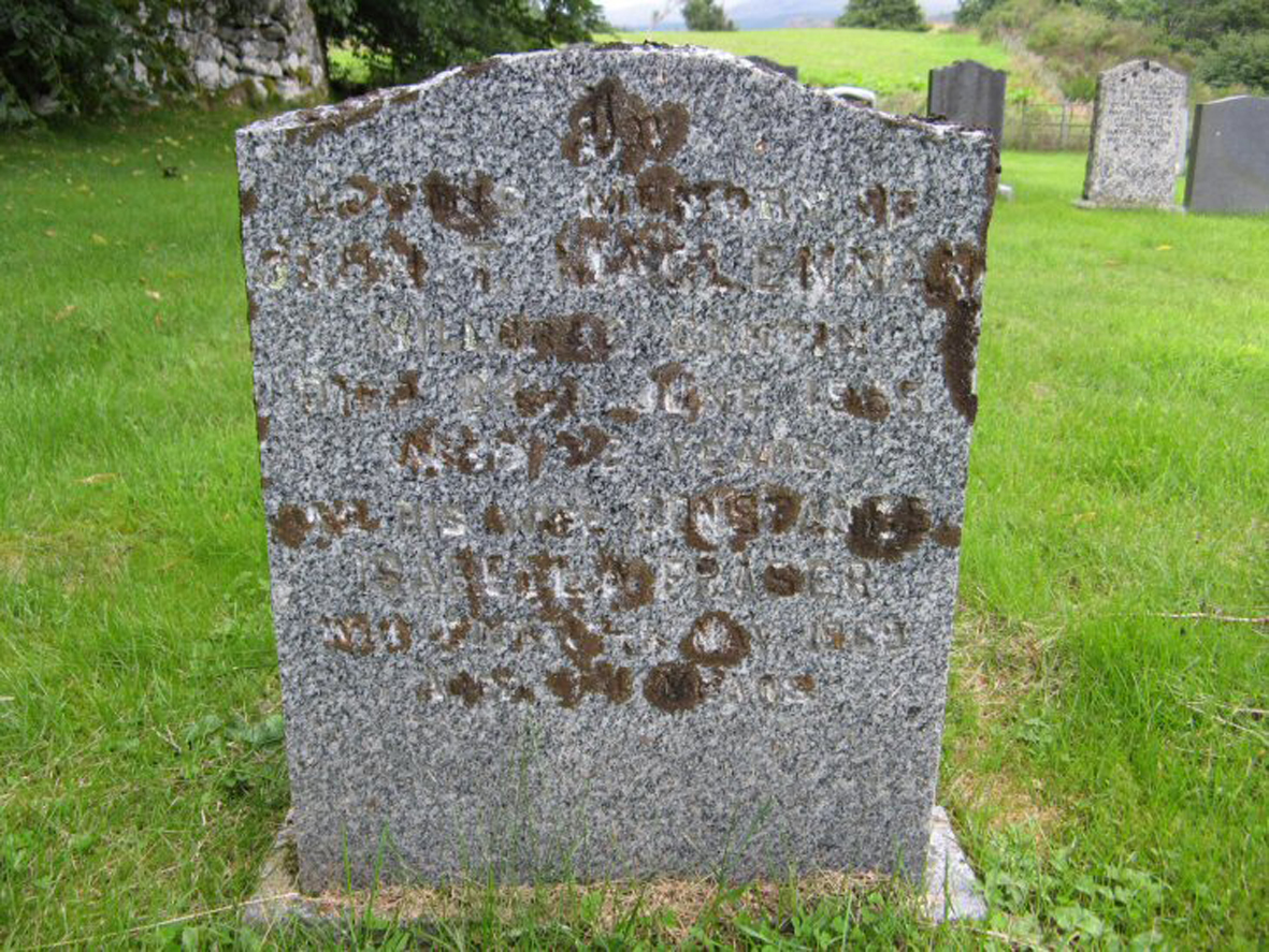 Photo of headstones/John T MacLennan died 1958 MI Milton, Strathconon